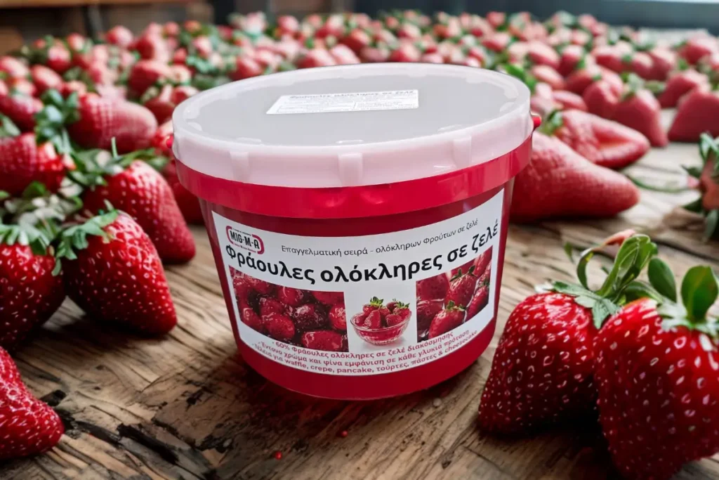 Ολόκληρες Φράουλες σε ζελέ διακόσμησης x 6 Kg